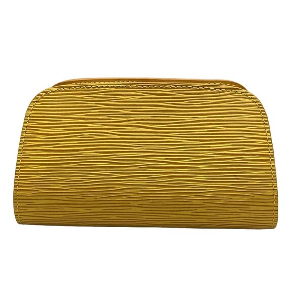 LOUIS VUITTON Dauphine PM Jaune Epi Leather Pouch Bag 144-090225 - Picture 2 of 8